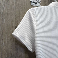 SS Show Shirt, Shoulder Zipper, Snap Collar *vgc/xc, mnr seam puckers
