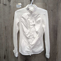 LS Show Shirt *vgc/gc, mnr seam puckers, collar edge stains, pit stains, crinkles, puckers
