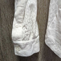 LS Show Shirt *vgc/gc, mnr seam puckers, collar edge stains, pit stains, crinkles, puckers

