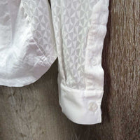 LS Show Shirt *vgc/gc, mnr seam puckers, collar edge stains, pit stains, crinkles, puckers
