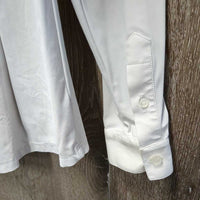 LS Show Shirt, 1/2 Button Up *xc, v.mnr stains & seam puckers
