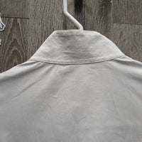 SS Show Sun Shirt, 1/4 Button Up, Perforated *xc/vgc, mnr seam puckers, stains, stretched & rubbed holes, mnr puckers, rubs & pills
