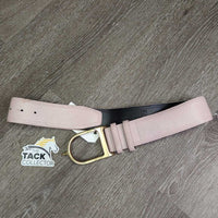 Wide Leather Belt, Spur buckle *gc, dirty, stains, scratches
