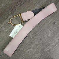 Wide Leather Belt, Spur buckle *gc, dirty, stains, scratches
