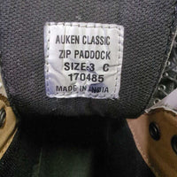 JUNIORS Paddock Boots, laces, box *xc/vgc, mnr dirt & rubbed/pilly inner heels *SAY ZIPS
