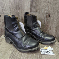 JUNIORS Paddock Boots, Zips *vgc, clean & mnr dirt, scuffs, scratches & slices
