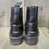 JUNIORS Paddock Boots, Zips *vgc, clean & mnr dirt, scuffs, scratches & slices
