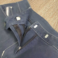 Full Seat Breeches *gc, seam puckers, faded, snags, rubs, pills, curled inner waist
