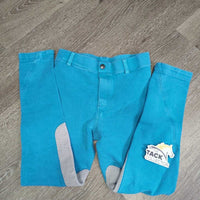 JUNIORS Hvy Cotton Breeches, Pull On *gc, pilly, faded, seam puckers, sm seam holes, older
