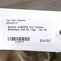 JUNIORS Hvy Cotton Breeches, Pull On *vgc
