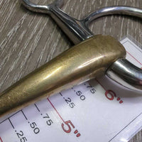 Baucher Lozenge French Link Bit *vgc/gc, clean, chews, stains, residue, scuffs, mnr scuffs
