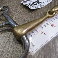 Baucher Lozenge French Link Bit *vgc/gc, clean, chews, stains, residue, scuffs, mnr scuffs
