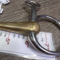 Baucher Lozenge French Link Bit *vgc/gc, clean, chews, stains, residue, scuffs, mnr scuffs
