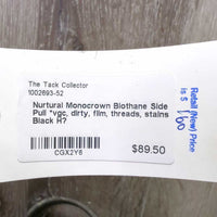 Monocrown Biothane Side Pull *vgc, dirty, film, threads, stains
