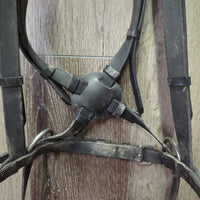 Padded Monocrown Biothane Side Pull Bridle, Soft Biothane Reins *vgc/gc, dirty, film, creases
