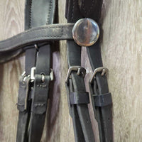 Padded Monocrown Biothane Side Pull Bridle, Soft Biothane Reins *vgc/gc, dirty, film, creases
