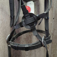 Padded Monocrown Biothane Side Pull Bridle, Soft Biothane Reins *vgc/gc, dirty, film, creases
