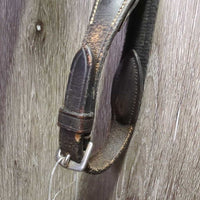 Monorcrown Biothane Side Pull, FS/Rsd Cotton Web Reins *vgc/gc, threads, clean, film, dirt, hair, stiff, scrapes, cracks
