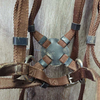Nylon Side Pull, Nylon Reins *vgc/gc, clean, stains, dirt, oxidized
