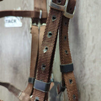 Nylon Side Pull, Nylon Reins *vgc/gc, clean, stains, dirt, oxidized
