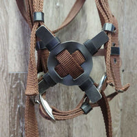 Nylon Side Pull, Nylon Reins *vgc/gc, clean, stains, dirt, oxidized
