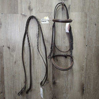 Rsd/Padded Bridle, Rsd Braided Reins *xc/like new
