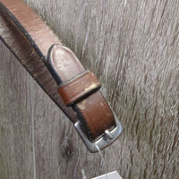 FS Rsd Padded Leather Bridle, Curb Reins *vgc, clean & dirty, reins: scraped edges, mismatched?
