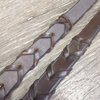 Braided Reins *xc, dry, stiff, chewed spots
