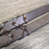Braided Reins *xc, dry, stiff, chewed spots
