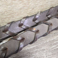 Braided Reins *xc, dry, stiff, chewed spots
