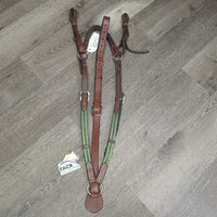 Adjustable Leather & Elastic Breastplate *vgc/gc, dirt, xholes, creases, stains, rubs
