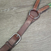 Adjustable Leather & Elastic Breastplate *vgc/gc, dirt, xholes, creases, stains, rubs
