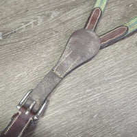 Adjustable Leather & Elastic Breastplate *vgc/gc, dirt, xholes, creases, stains, rubs
