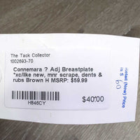 Adj Breastplate *xc/like new, mnr scrape, dents & rubs
