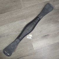 Padded Leather Short - Dressage Girth 2, els *vgc, clean, & dirty, residue, hairy seams, rubs, scrapes edge
