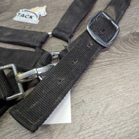 Thick Wide Stiff Nylon Halter, snap *vgc, dirt, oxidized
