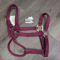 Nylon Halter *vgc/gc, clean, mnr dirt/residue, hair, rust, stains
