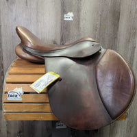17.5 *16.5 Adj *XW-white gullet Thorowgood ? Close Contac, 4 Billet Guards, 4 Front & Back Velcro Blocks, Navy Nylon Cover, Synthetic Wool Flocking, Rear Gusset Panels, Flaps: 14"L x 14.5"W Serial #: 17.5"
