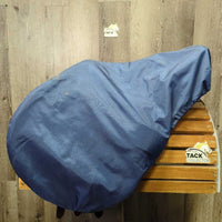 17.5 *16.5 Adj *XW-white gullet Thorowgood ? Close Contac, 4 Billet Guards, 4 Front & Back Velcro Blocks, Navy Nylon Cover, Synthetic Wool Flocking, Rear Gusset Panels, Flaps: 14"L x 14.5"W Serial #: 17.5"
