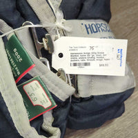 200g Stable Blanket, twine tail *gc, clean, mnr stains, undone binding, residue, puckers, rubs, threads, snags, holes
