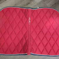 Thick Quilt Jumper Pad, piping *gc, clean, faded, mnr pills, rubs, shavings, puckers, holey edges
