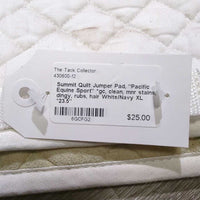 Quilt Jumper Pad, "Pacific Equine Sport" *gc, clean, mnr stains, dingy, rubs, hair
