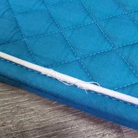 Quilt Jumper Pad, piping *vgc, clean, mnr stains, rubs, faded, v. mnr dirt, pills
