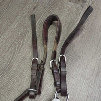 Rsd/FS Adjustable Els & Leather Breastplate, Bib Martingale *gc, dirt, stains, creases, hair
