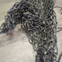 Slow Feed Thick Nylon String Hay Net, 1 Double End Snap *vgc/gc, clean, mnr dirt/stains, rubs & frays
