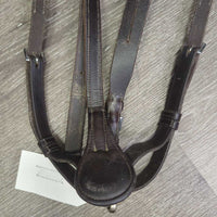 Adjustable Padded Bling Breastplate, Running Martingale Attach, Snaps *vgc, mnr dirt, film, rubs, dents, scraped edges & slices
