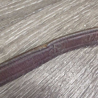 Narrow Draw Reins, snaps *gc/fair, dirty, twists, slices, chews, creases, stiff, dry, scrapes, rubs
