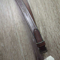 Monocrown Training Bridle, Snaps, Flash, Rubber Reins (2 buckles) *xc/gc *clean, dirty, creases, rubs, scrapes, older
