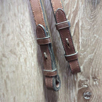 Monocrown Training Bridle, Snaps, Flash, Rubber Reins (2 buckles) *xc/gc *clean, dirty, creases, rubs, scrapes, older
