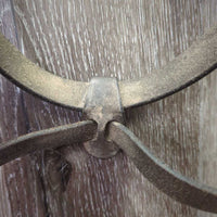Monocrown Training Bridle, Snaps, Flash, Rubber Reins (2 buckles) *xc/gc *clean, dirty, creases, rubs, scrapes, older
